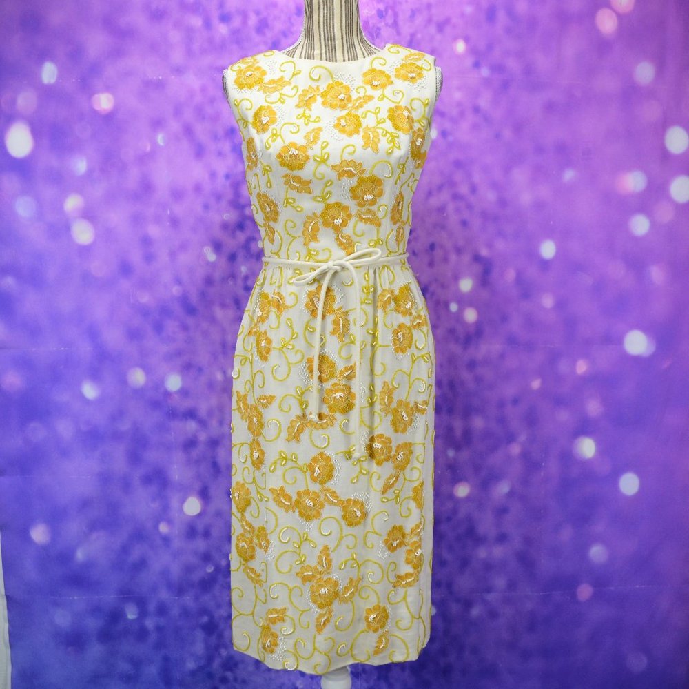 Vintage Larry Aldrich Beaded Dress